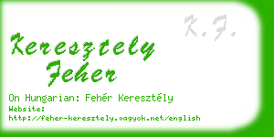 keresztely feher business card