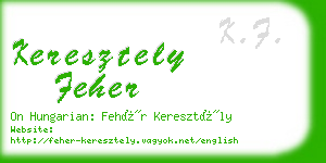keresztely feher business card